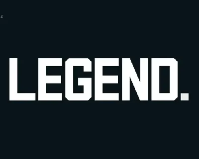 Legend font