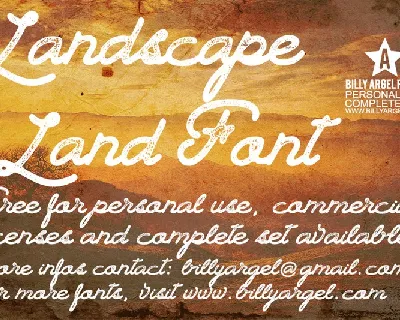 Landscape Land font