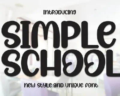 Simple School Display font