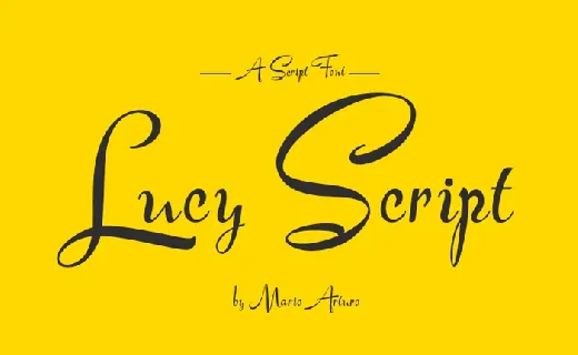 Lucy Script Free font