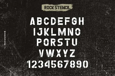 Rock Stencil font