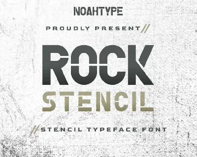 Rock Stencil font