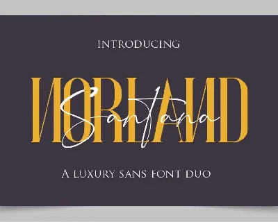 Norland Santana Duo font