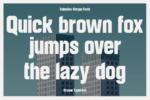 Bryson – Bold Typeface font