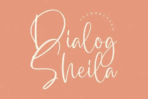 Dialog Sheila font