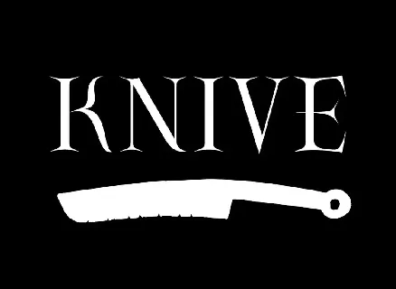 Knive font