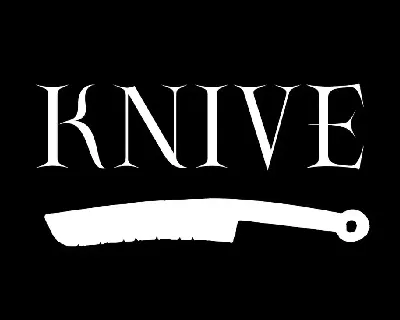 Knive font