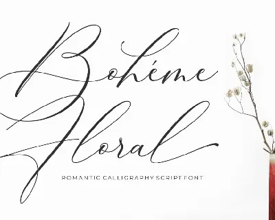 Boheme Floral Script font