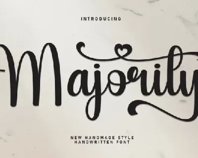 Majority Script font