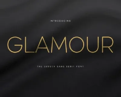 Glamour font