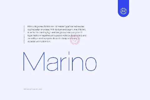 SA Marino Typeface font