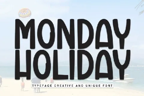 Monday Holiday Display font