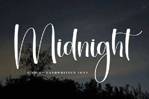 Midnight Script font