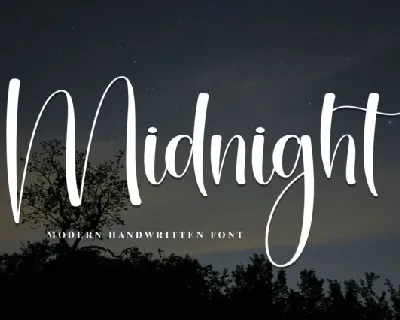 Midnight Script font