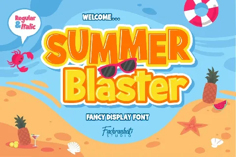 Summer Blaster Display font