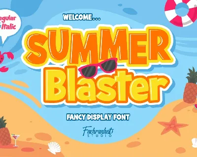 Summer Blaster Display font
