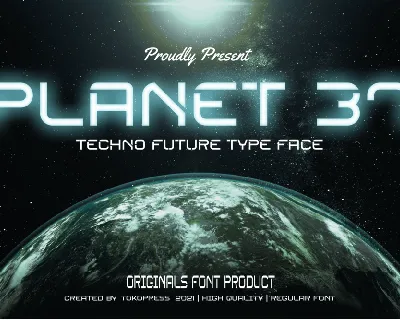 Planet 37 font