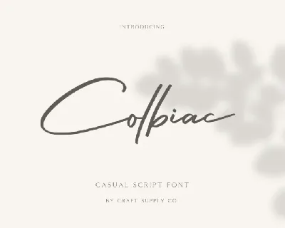 Colbiac Script font