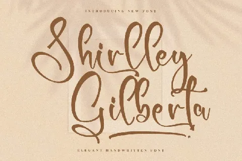 Shirlley Gilberta font