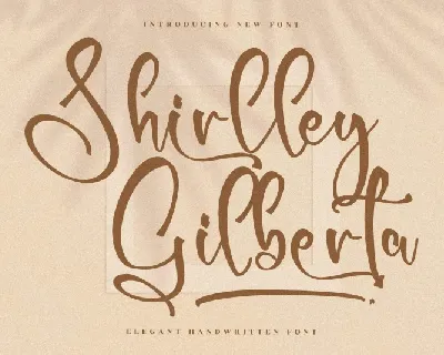 Shirlley Gilberta font