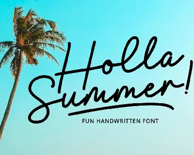 Holla Summer font