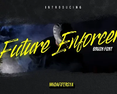 Future Enforcer Brush font