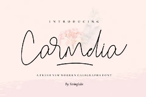 Carmelia Handwritten font