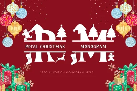 Royal Christmas Monogram font