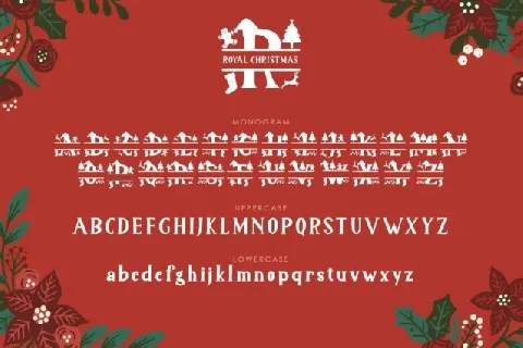 Royal Christmas Monogram font