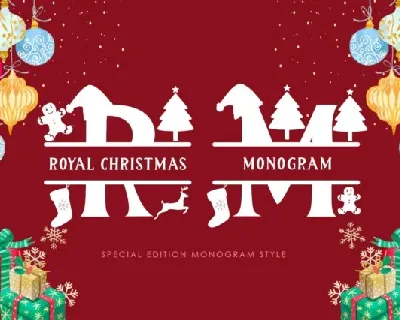 Royal Christmas Monogram font