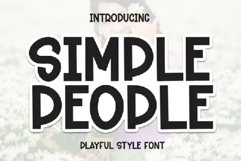 Simple People Display font