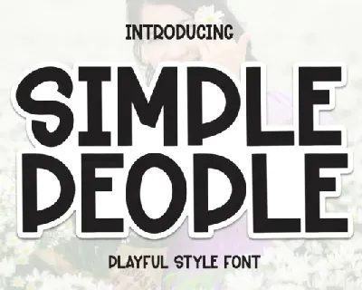 Simple People Display font