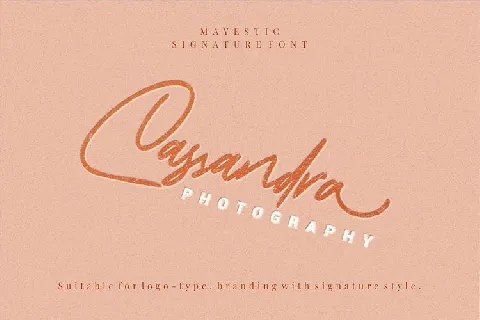 Mayestica Signature font