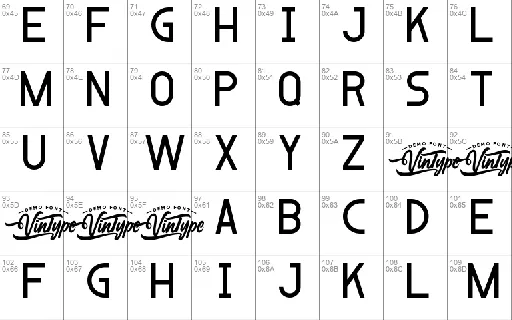 Blackshear Demo font