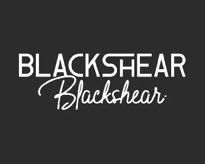 Blackshear Demo font