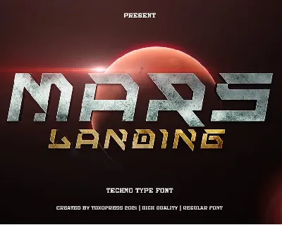 Mars Landing font