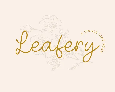 Leafery font