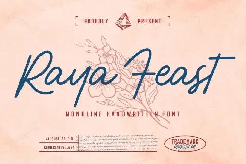 Raya Feast font