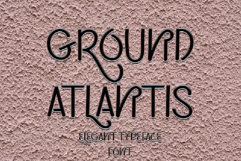Ground Atlantis Display font