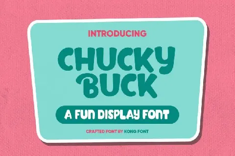 Chucky Buck Display font