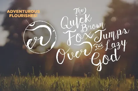 Adventurous Script font