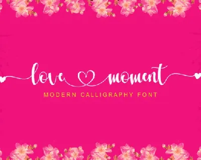 Love Moment Script font