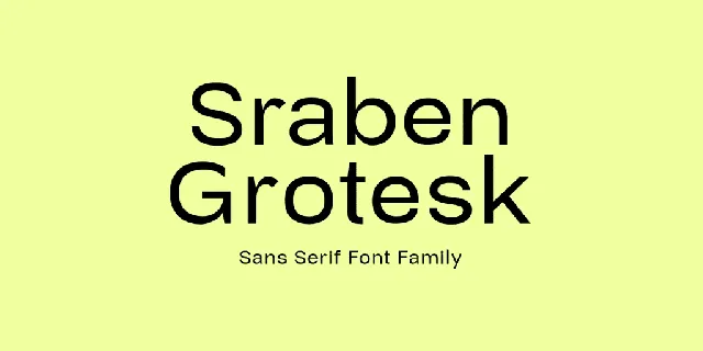 Sraben Grotesk font