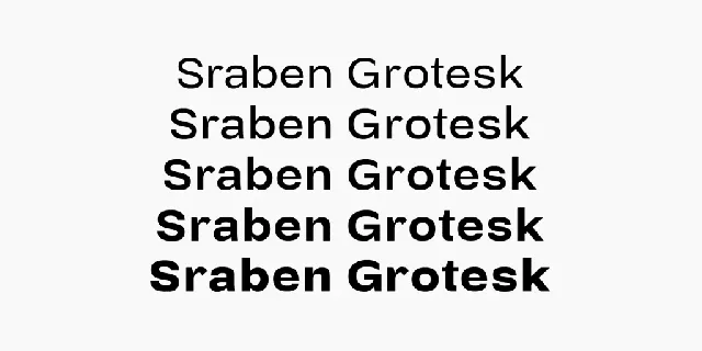 Sraben Grotesk font