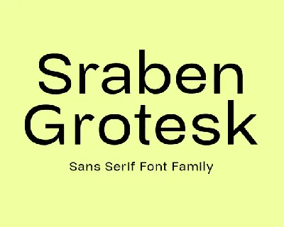 Sraben Grotesk font