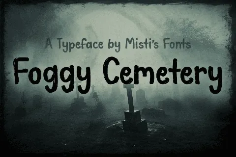 Foggy Cemetery font