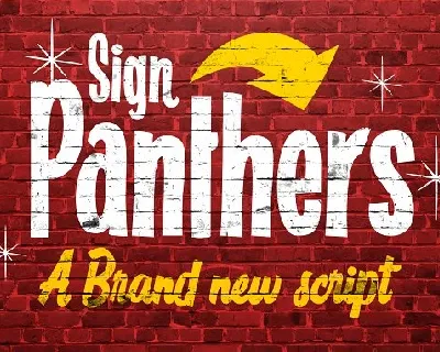 Sign Panters Script Free font