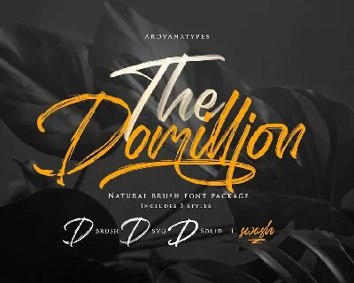 Domillion font