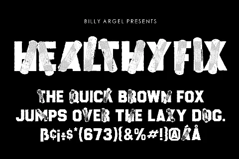 HEALTHYFIX PERSONAL USE font