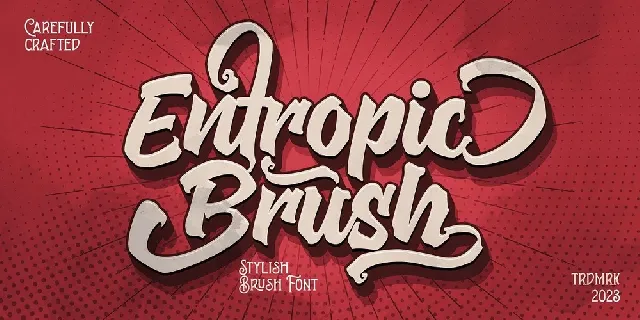 Entropic Brush font